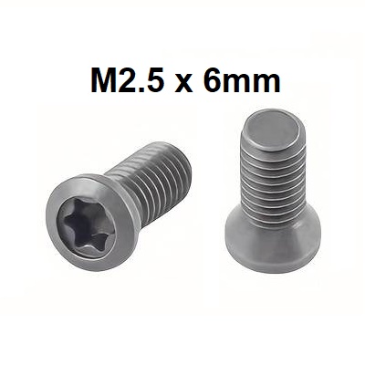 Spare M2.5 x 6 Screw for S Type Tool Holders that take CCMT06, DCMT07, RCMT06, TCMT11 & VCGT11 Inserts